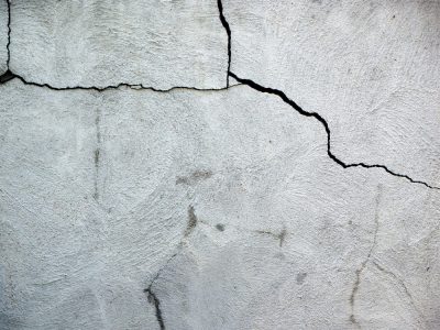 Cracks in cement