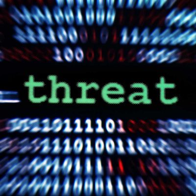 Cybersecurity threat concept